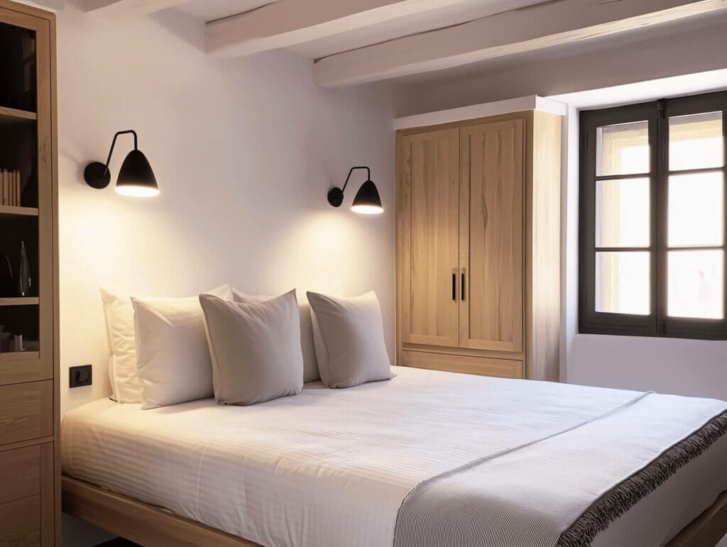 Rendu d’une chambre d’hôtel à l’hôtel Marie Eder