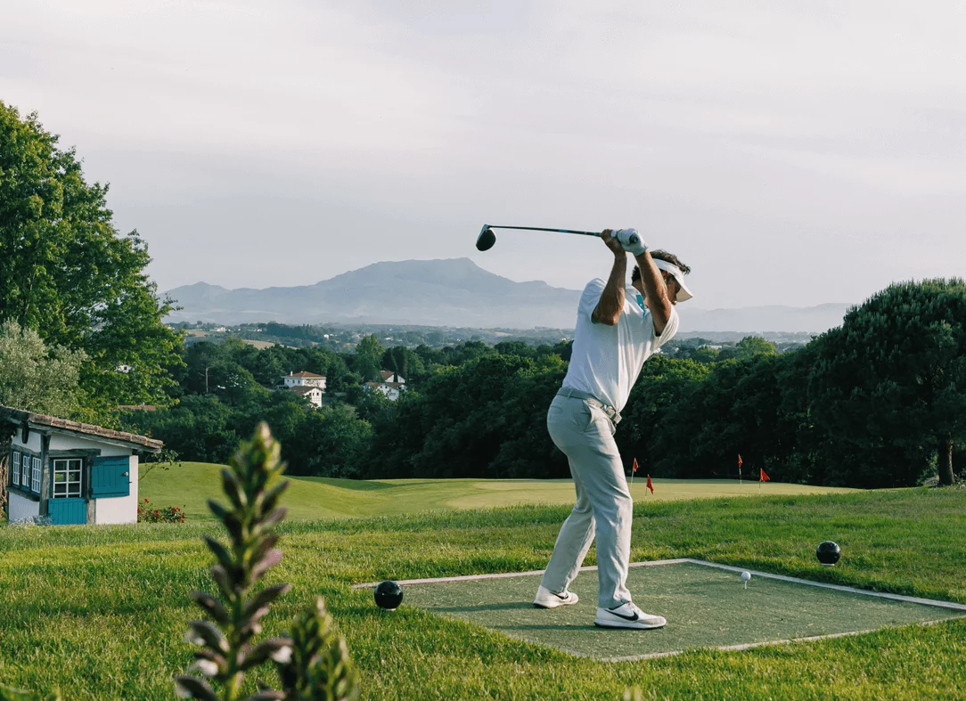 Premier coup au parcours de golf d’Arcangues